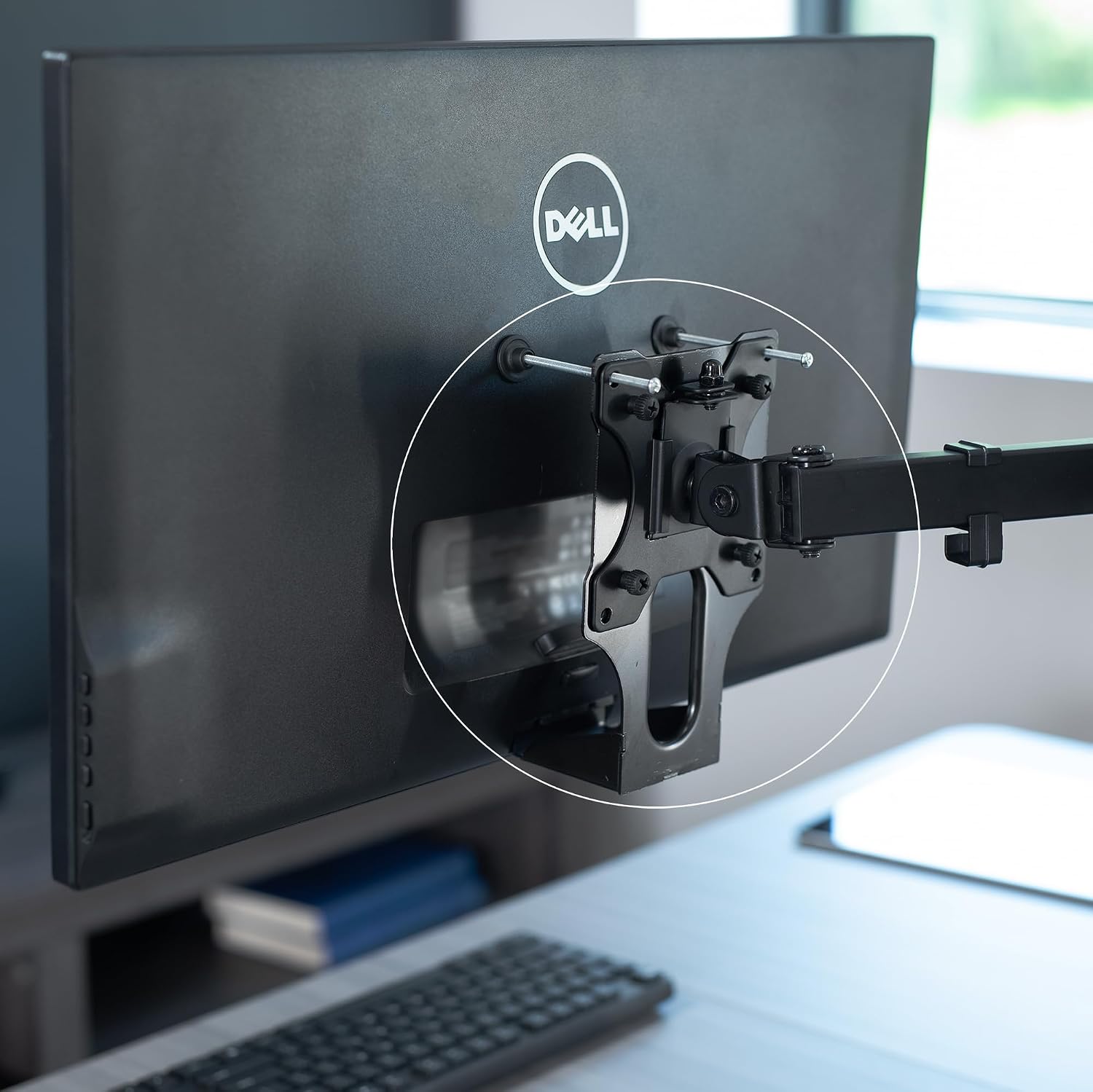 VIVO Black VESA Adapter Designed for Compatible Dell Models, MOUNT-DL02