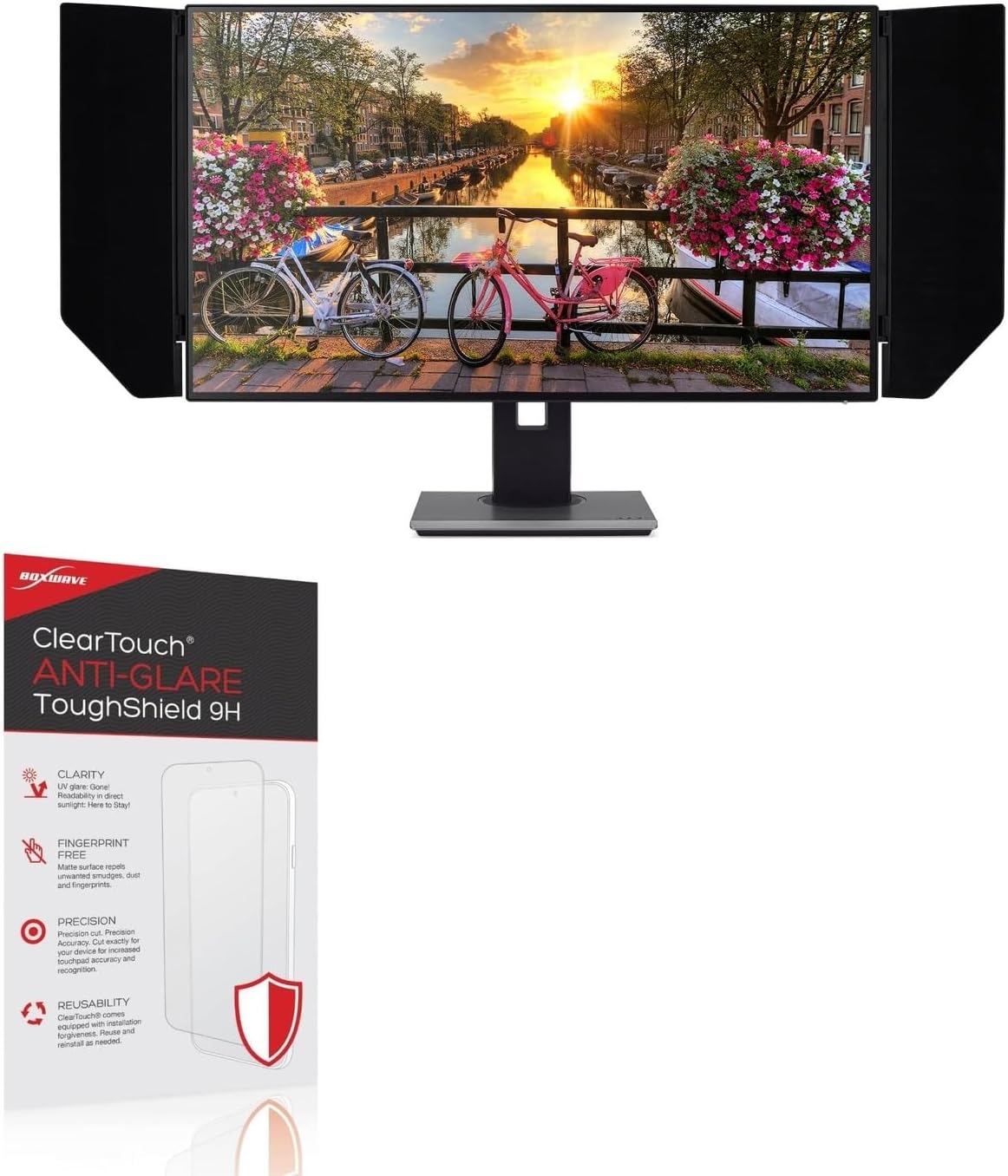 BoxWave Screen Protector Compatible With Acer PE0 (PE320QK) - ClearTouch Anti-Glare ToughShield 9H (2-Pack), Anti-Glare 9H Tough Flexible Film Screen Protector