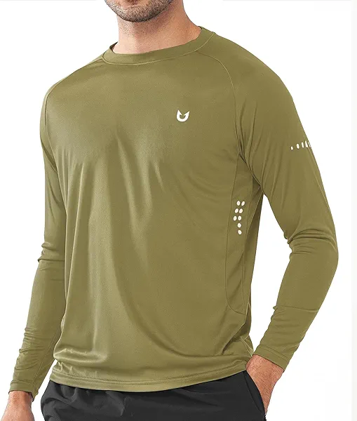NORTHYARD Men's Sun Protection UPF 50+ Shirts Long Sleeve Swim Rash Guard Shirt Workout Running Athletic Gym UV Fish Hiking