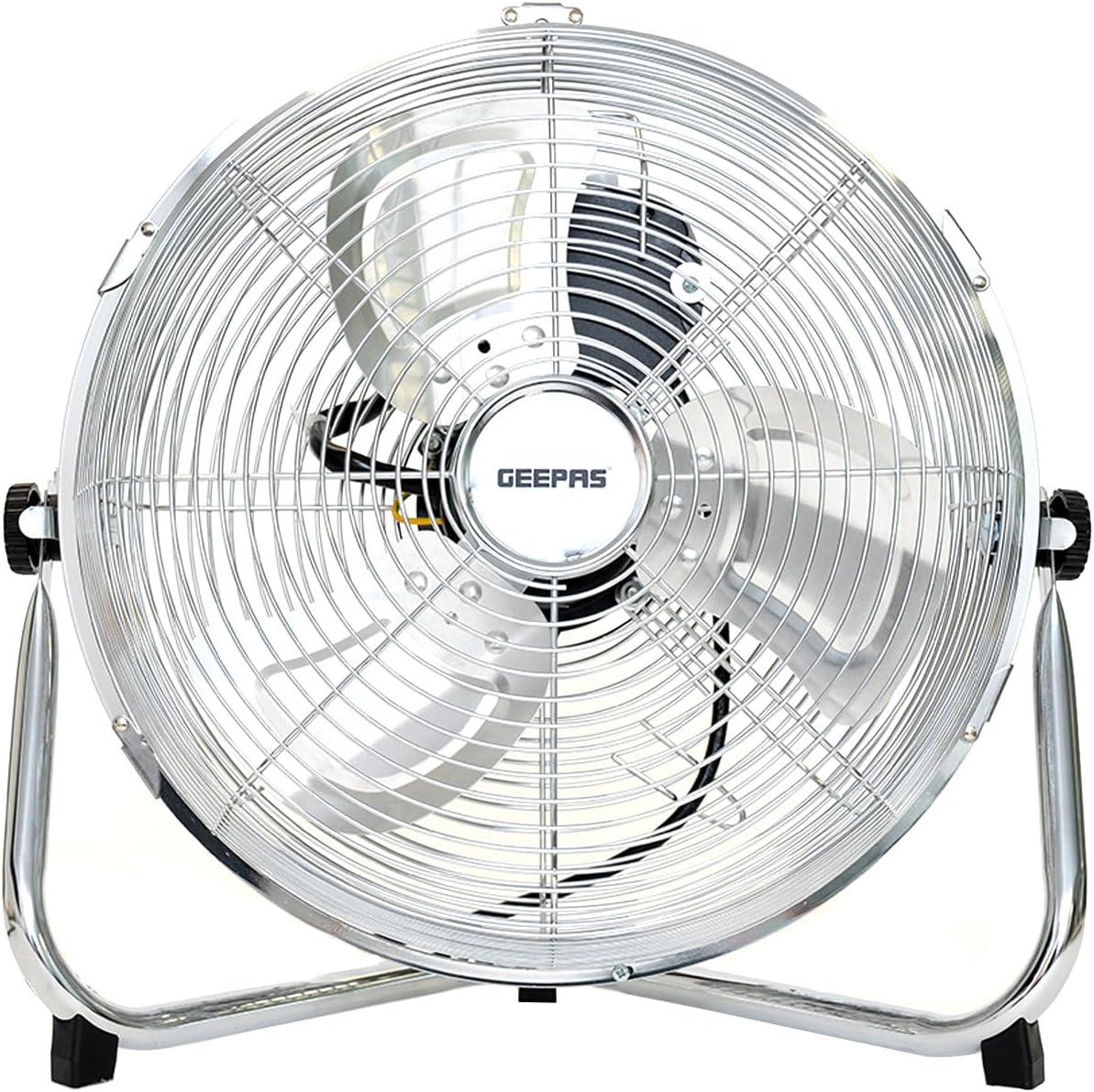 GEEPAS 12 Inch Floor Fan, Floor Standing Cooling Fan with 3 Speed, Tilt