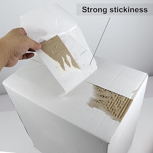 Miniatura 5 de BOMEI PACK Cinta de fleje ancha 6inch, cinta de embalaje reforzada resistente, cinta de filamento de fibra de vidrio 60yds 5.5Mil