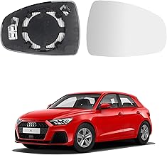Vetro Specchietto per Audi A1 (8x) dal 2010 al 2018, Destro, Termico, Con riscaldamento, (DESTRO)