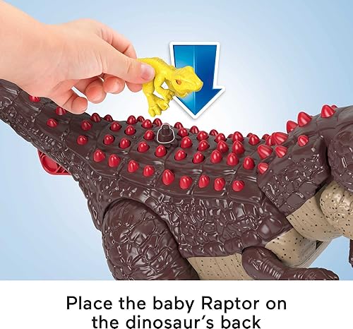 Miniatura 4 de Fisher-Price Imaginext Jurassic World - Juego de figuras de dinosaurio Spike Strike Carnotaurus de 11 pulgadas para juegos de simulación,