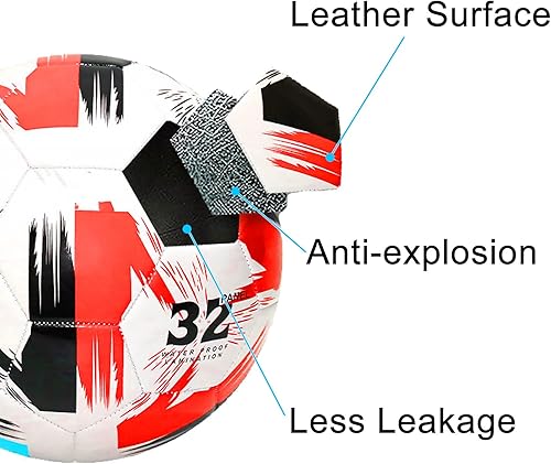 Miniatura 3 de Balón de fútbol Tamaño 3 4 5 Niños Niñas Jóvenes Adultos Practica Entrenamiento Regalo Bomba Aguja Fútbol Patear Cuero Suave Anti Explosión