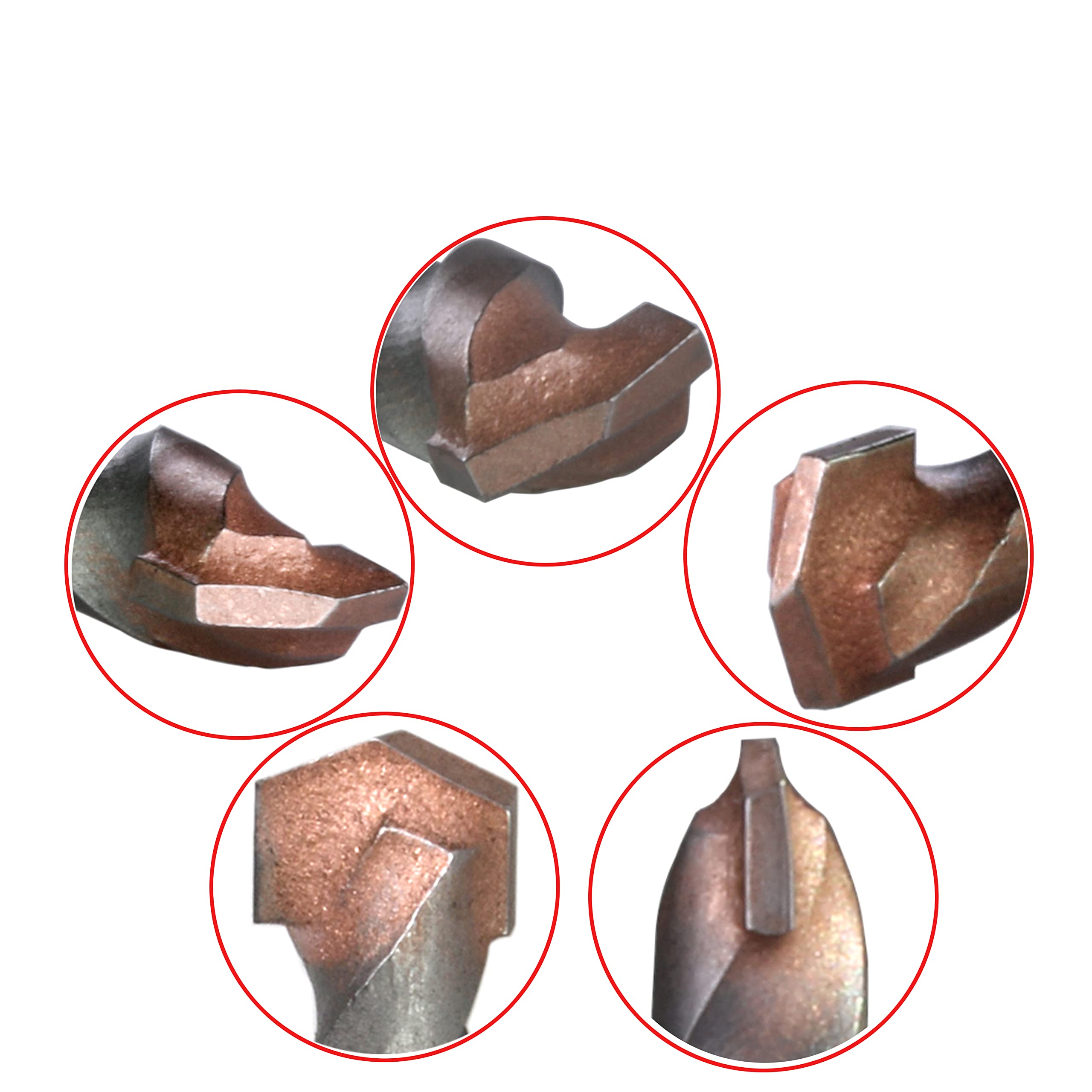 Juego de 10 brocas piloto de 6,35 mm para mandril de acero de alta velocidad y carburo para cortar múltiples materiales, carburo, madera, plástico, ladrillo fijo