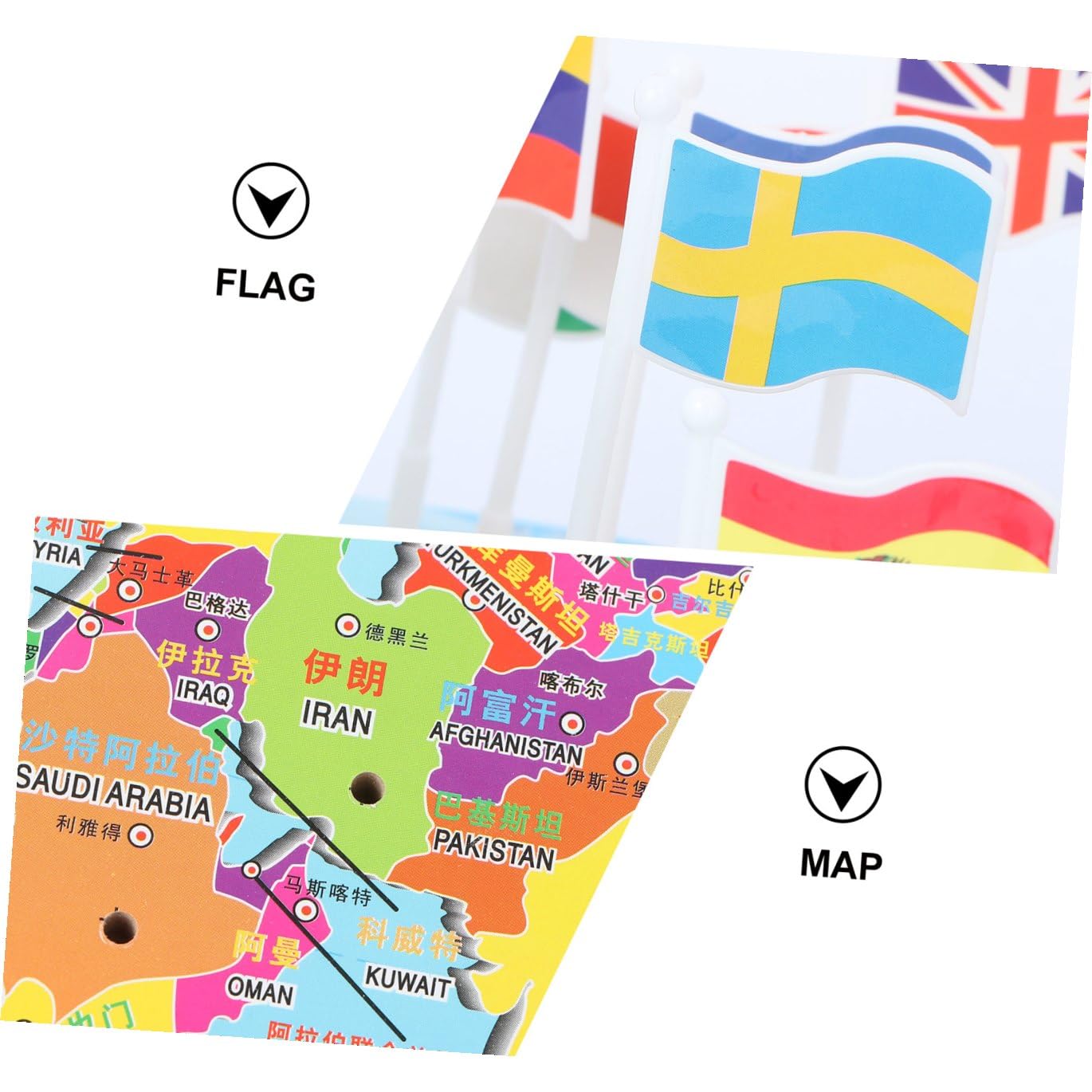 Juguete Cognitivo Geográfico de Madera para Niños y Niñas, Tamaño Mediano, Educativo Temprano, Color Natural, Desarrollo Creativo, Aprendizaje Divertido, Juego de Conocimientos