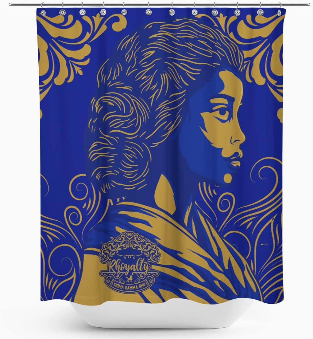 Bad Bananas BBGreek Sigma Gamma Rho Sorority Paraphernalia - Official Vendor - Shower Curtain - SGRho Woman