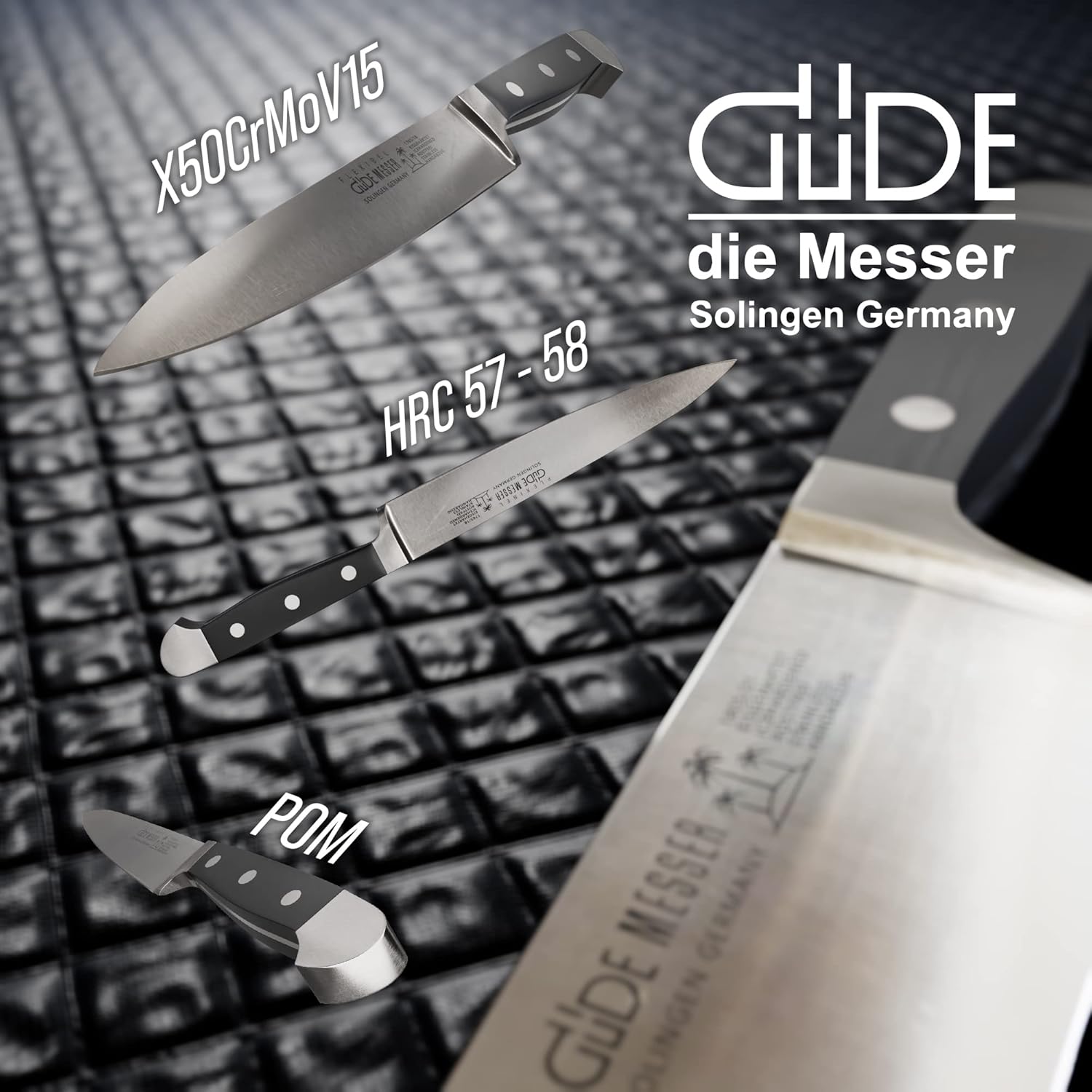 Güde Alpha Series Hand Forged/Sharpened Flexible Fillet Knife, 7-in - Ice Hardened Steel - Made in Solingen, Germany Since 1910
