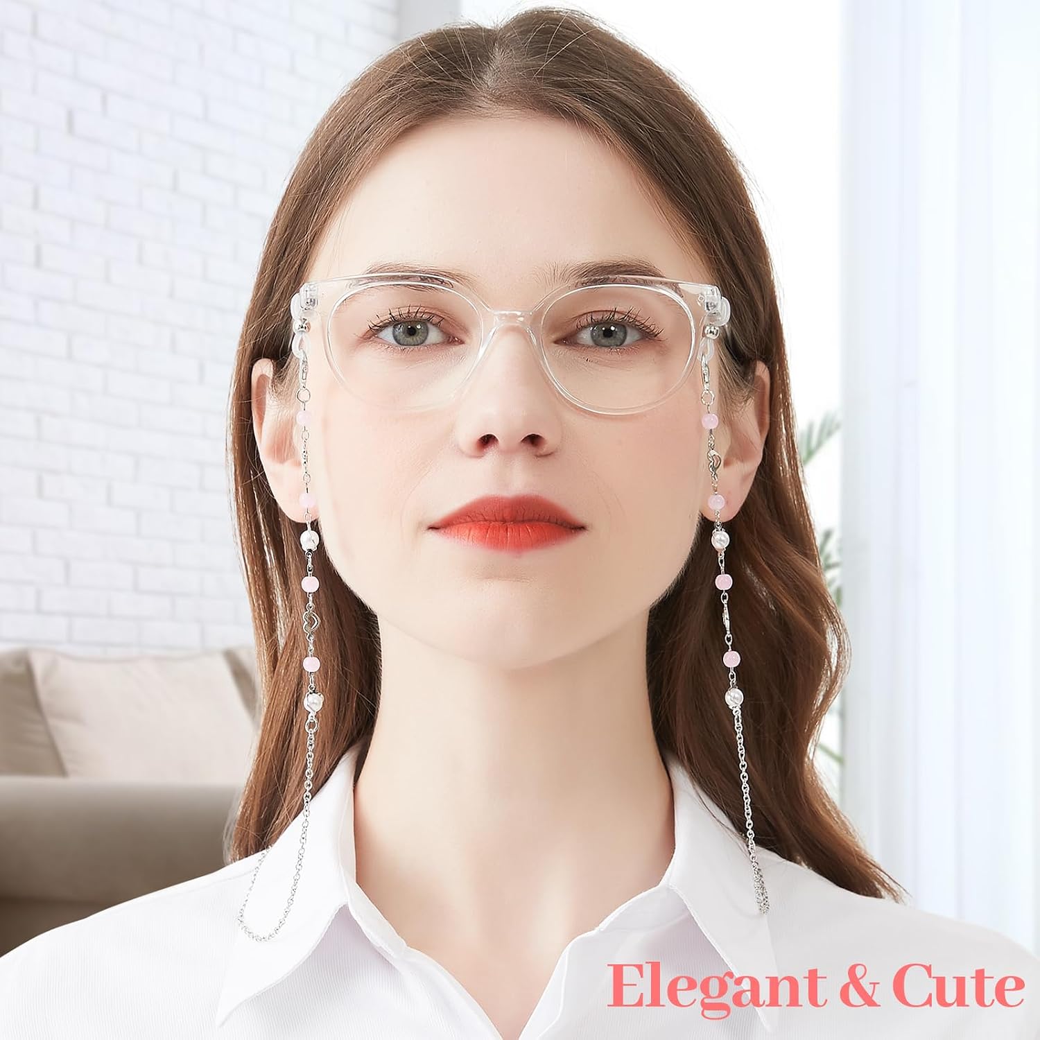 Multi Pcs Mixcolor Glasses Chains For Women Fashion Eyeglasses Strap Stylish Beaded Eye Glasses Lanyard