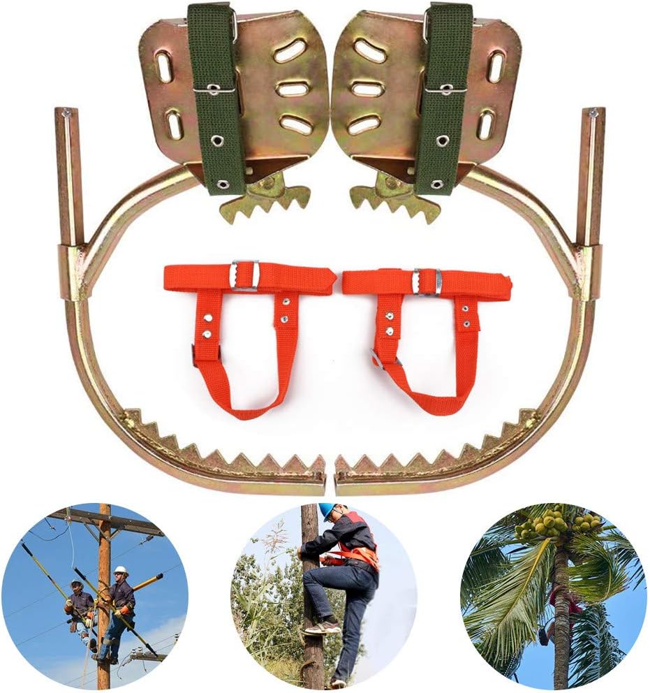 Tree Climbing Spikes, Stainless Steel Pole Climbing Spikes