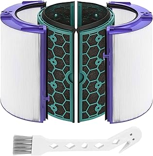 TP04 HEPA Filter Replacement Compatible with Dyson HP04 TP04 DP04 Air Purifier Sealed Two-Stage 360° Filter System Pure Cool Purifier Fan HEPA Filter & Activated Carbon Filter
