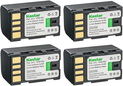 Kastar BN-VF815 - Batería de repuesto para JVC GY-HM100 GY-HM100U GY-HM150 GY-HM170U GY-HM180 GY-HM360 GR-D720 GR-D720EK GR-D720US GR-D72 1 cámara