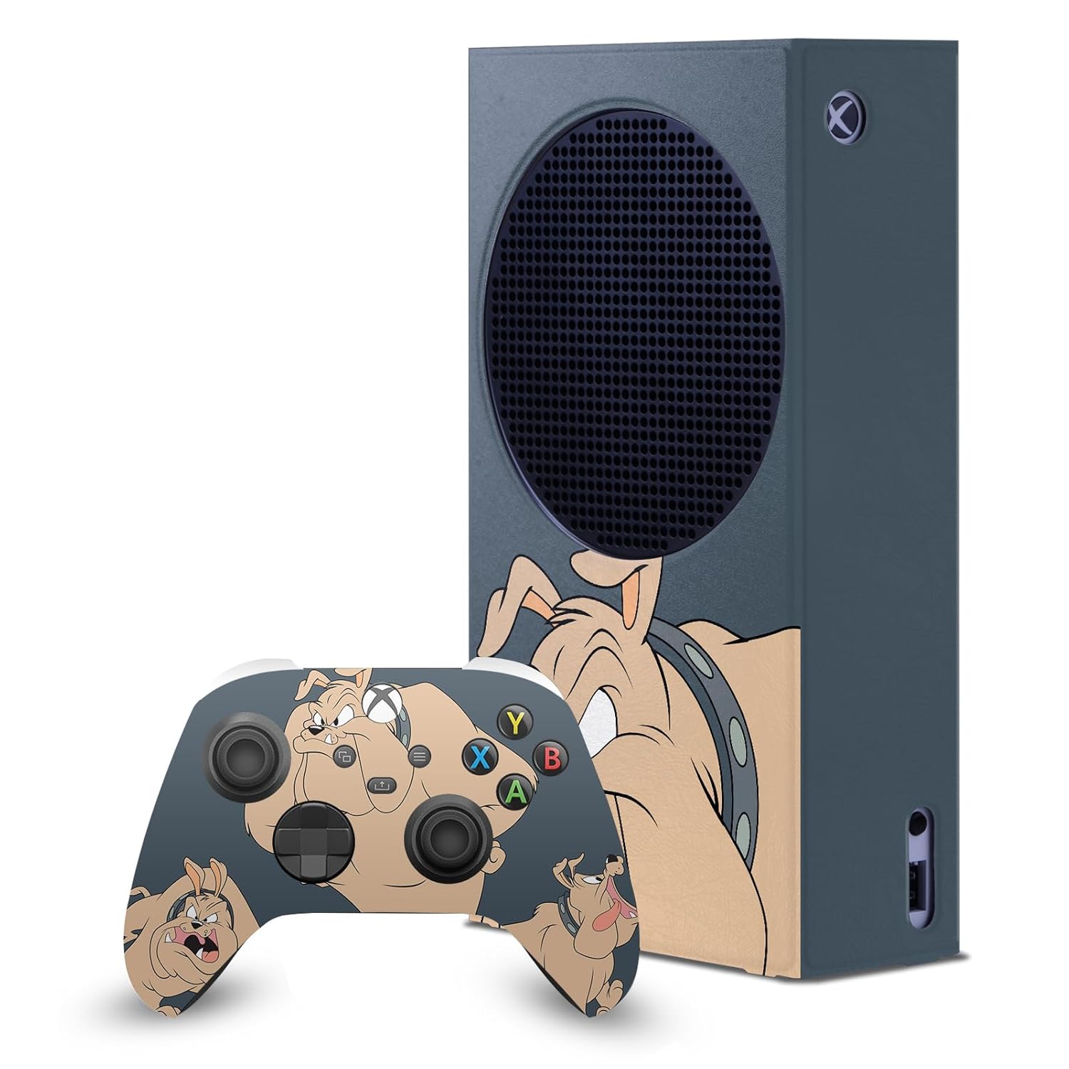 Head Case Designs Officially Licensed Looney Tunes Hector The Bulldog Graphics and Characters Game Console Wrap and Controller Skin Compatible With Xbox Series S Console & Controller Bundle