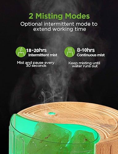 Miniatura 3 de Lámpara de sal del Himalaya y difusor de aromaterapia de 10.1 fl oz - Máquina de sonido de ruido blanco Bluetooth para relajación, oficina en casa,