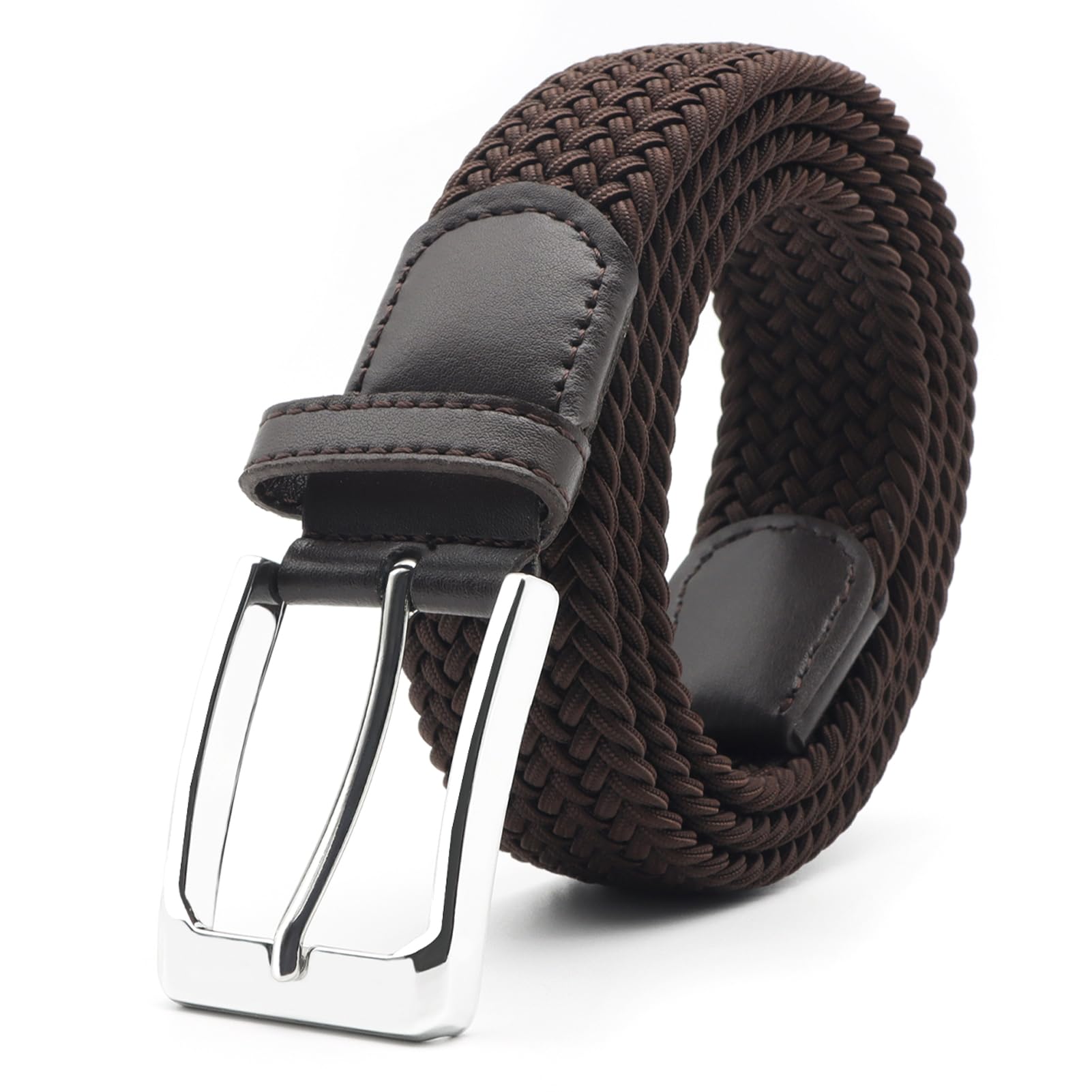 Uoocg Flechtgürtel Elastischer Unisex-Stoffgürtel (3,4 cm) –