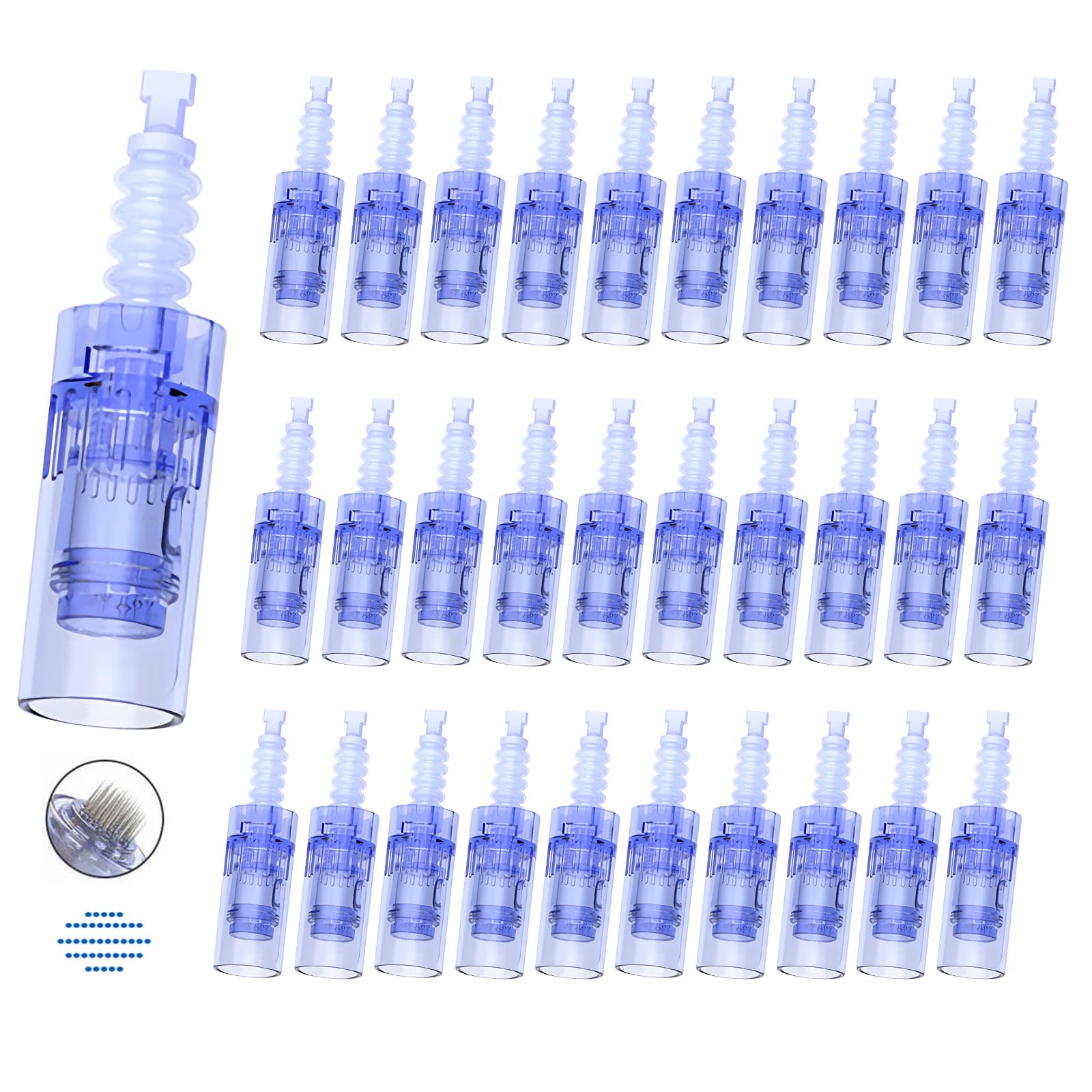 Aghi di Ricambio Dr.pen Ultima A6, Cartucce di Aghi a 42 Pin per Penna per Microneedling Dr.pen Modello A6, Cartucce Monouso Autentiche per Microneedling (42 Pin, 30 Pz)