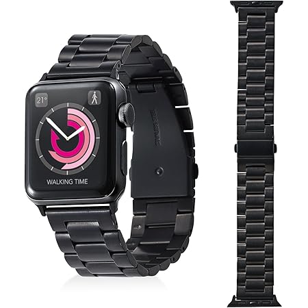 Amazon エレコム Apple Watch バンド 38mm ステンレス バンド調整工具付き ブラック Aw 38bdss3bk エレコム スマートウォッチアクセサリ