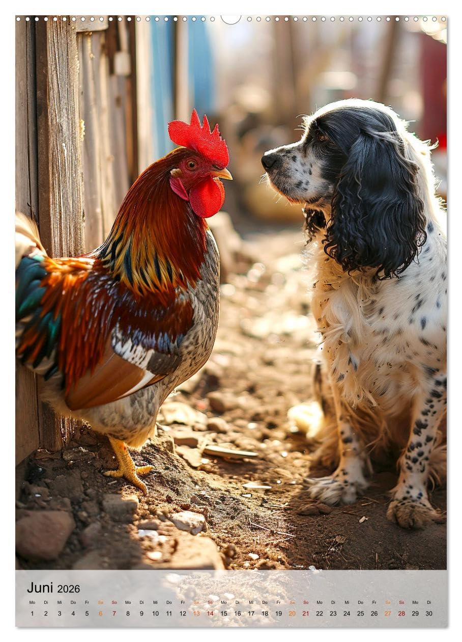 Cocker Spaniel - ein Hund für die Familie (hochwertiger Premium Wandkalender 2026 DIN A2 hoch), Kunstdruck in Hochglanz: Wer einen Hund besitzt, ist nicht einsam. (CALVENDO Tiere)