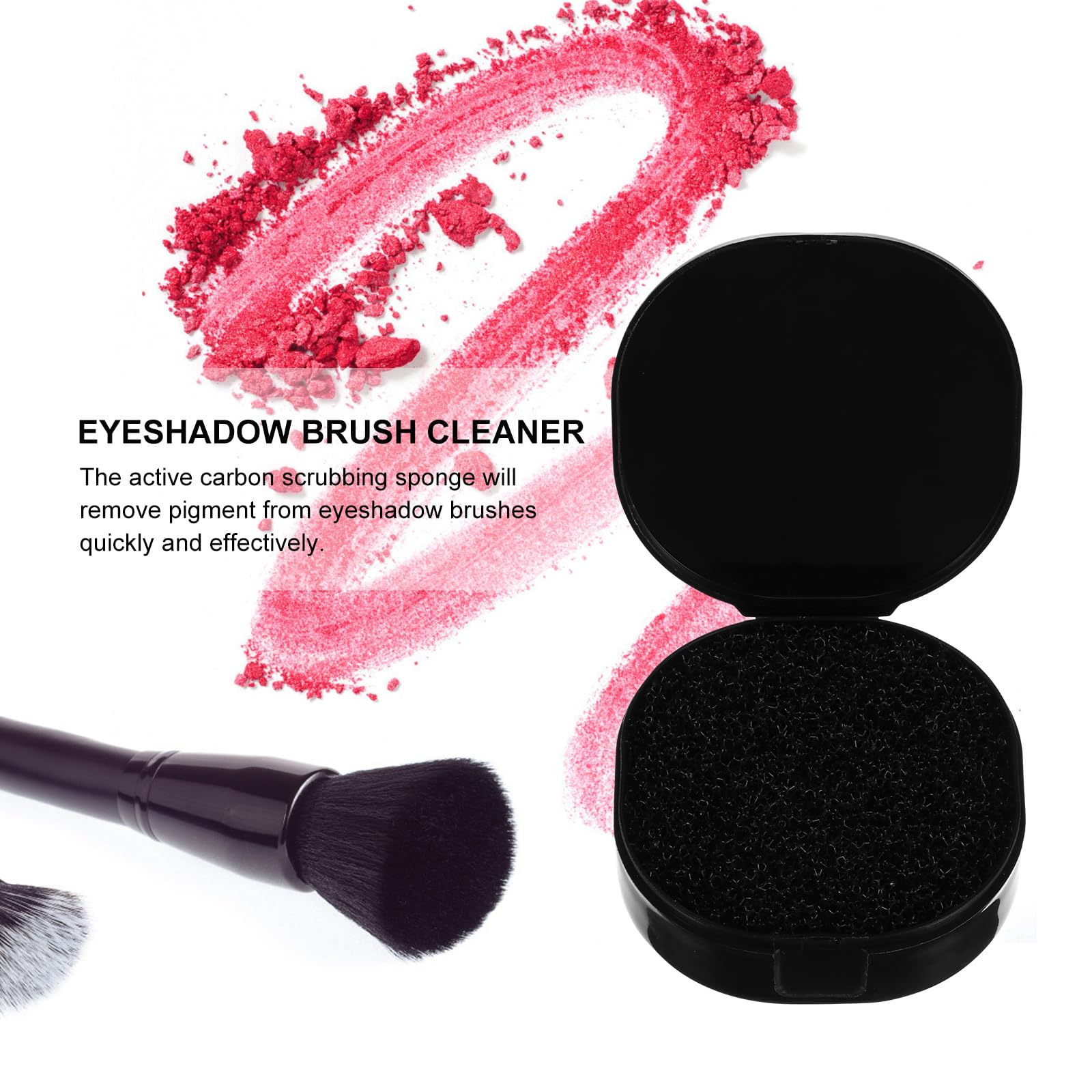 Housoutil 3pcs Box Makeup Brush Cleaning Box Water Eyeshadow Makeup Cleaner for Limpiador De De Maquillaje Hair Dry Makeup Brush Cleaner The Face Plastic The Lazy - Image 4