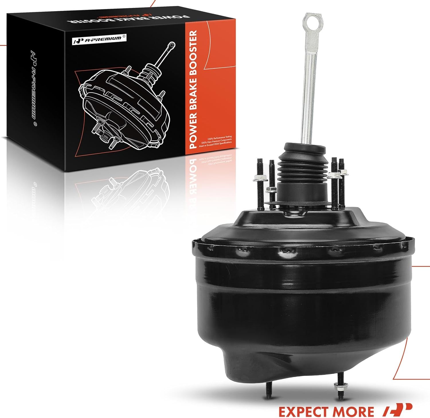 A-Premium Vacuum Power Brake Booster Compatible with Ford F-150 2004-2008, Lobo 2005-2008 & Lincoln Mark LT 2006-2008, 4.2L 4.6L 5.4L, Without Master Cylinder