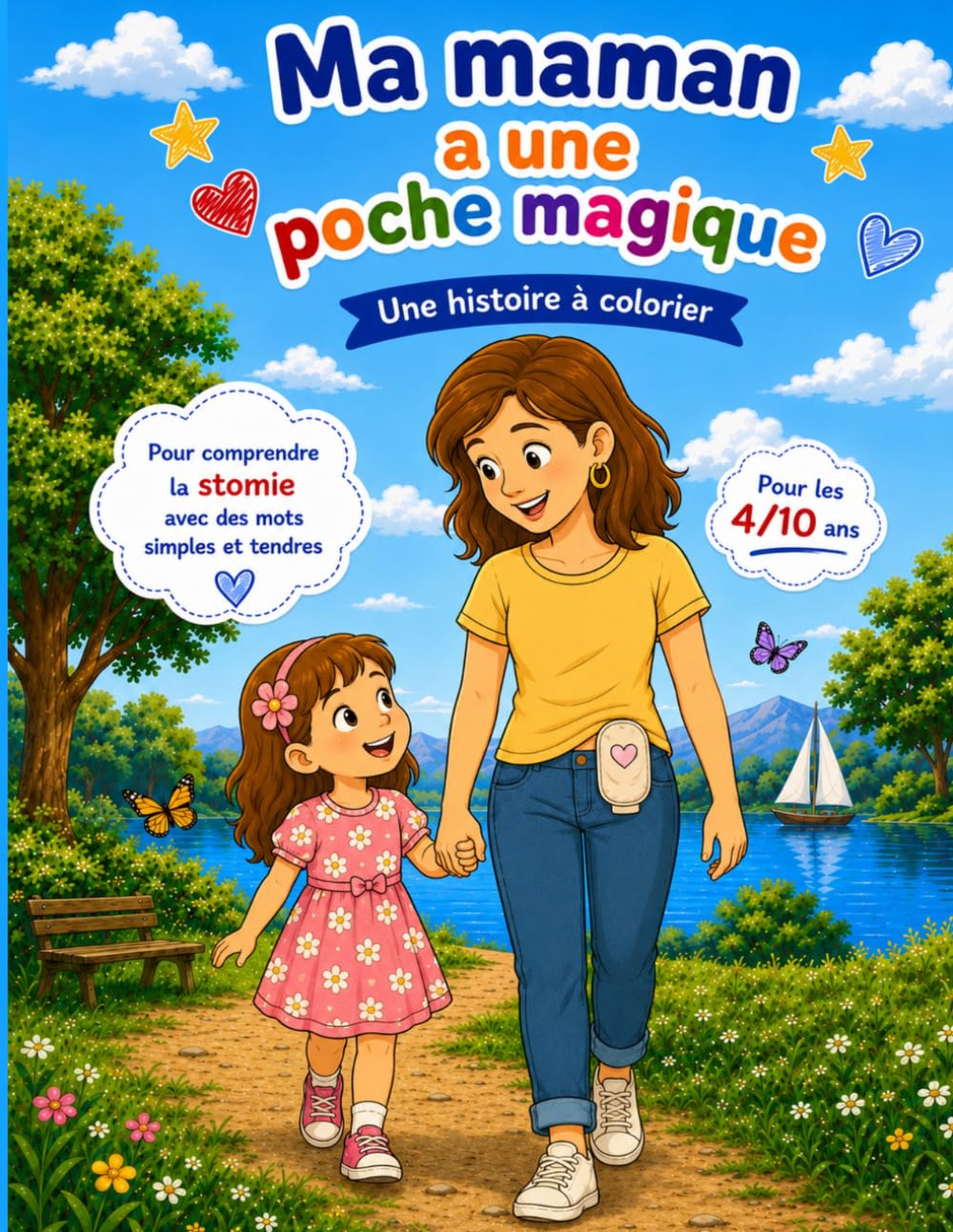 MAMAN A UNE POCHE MAGIQUE: Une histoire a lire et a colorier