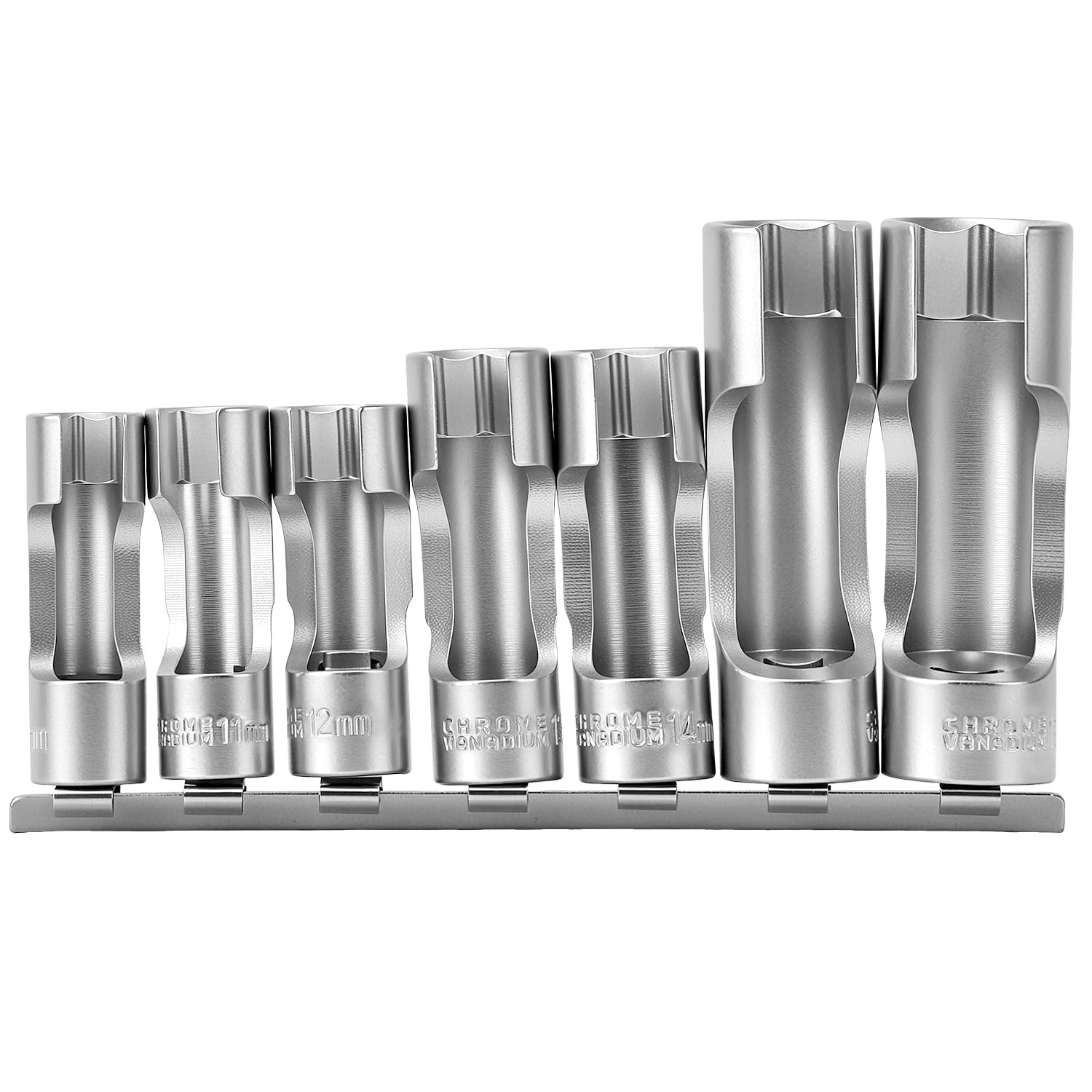 QWORK® Jeu de douilles fendues 3/8", 10-19 mm - 7 pièces