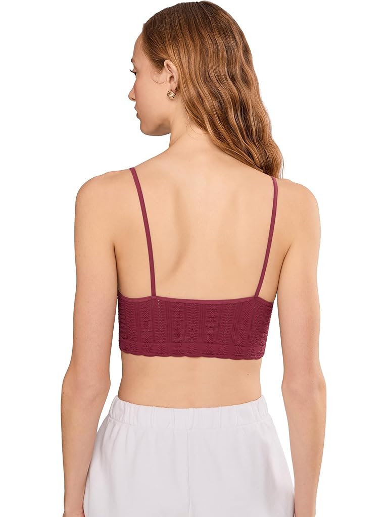 Pink Free People Heirloom Seamless Bralett