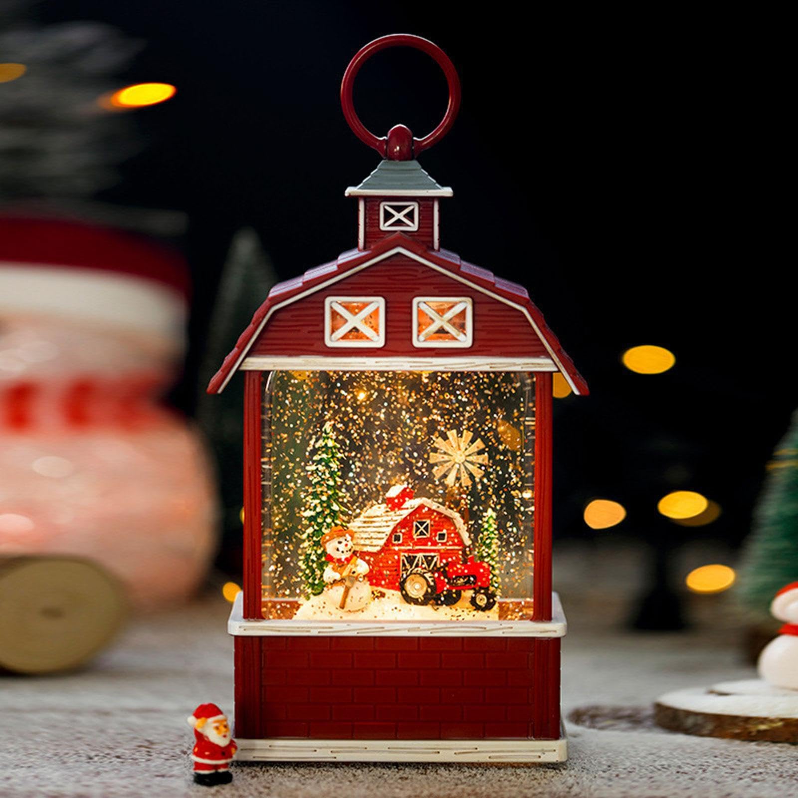 Tragbare Schneekugel Lichterketten für Weihnachten – leicht zu transportieren und ein wunderschönes Geschenk für Freunde und Familie während der Festtage. Schneekugel Lichterketten für