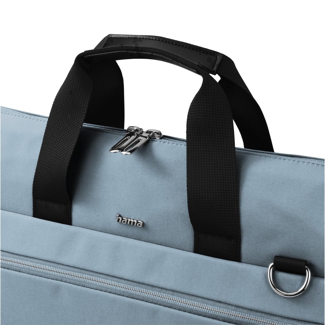 Hama | Maletín para portátil 13,3 pulgadas (funda protectora ordenador resistente acolchada compartimento tablet 12,9 bolso portátil 14,1 pulgadas bandolera ajustable ligera trabajo 10 litros) azul