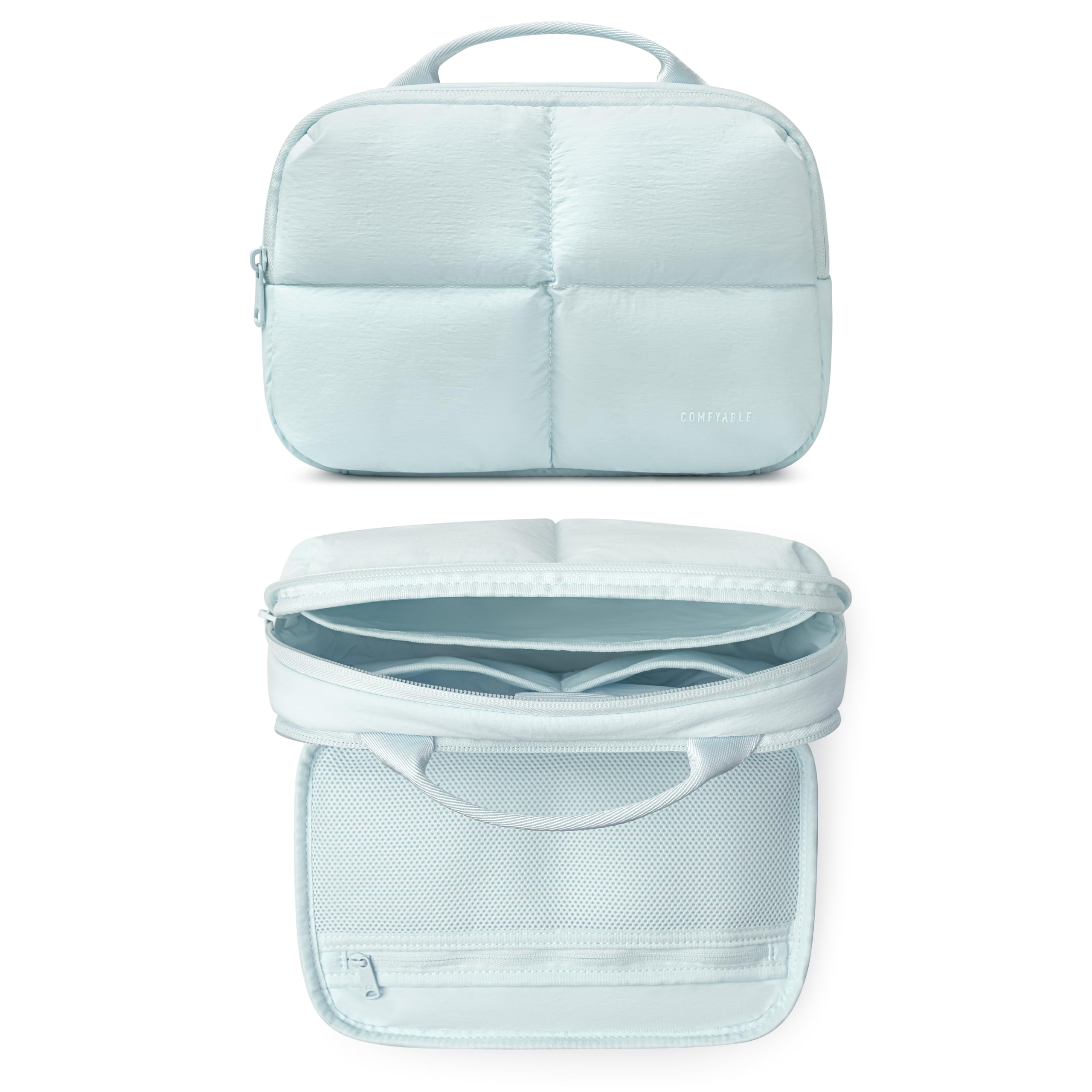 Comfyable Organizador de cables hinchado, bolsa tecnológica para mujeres y