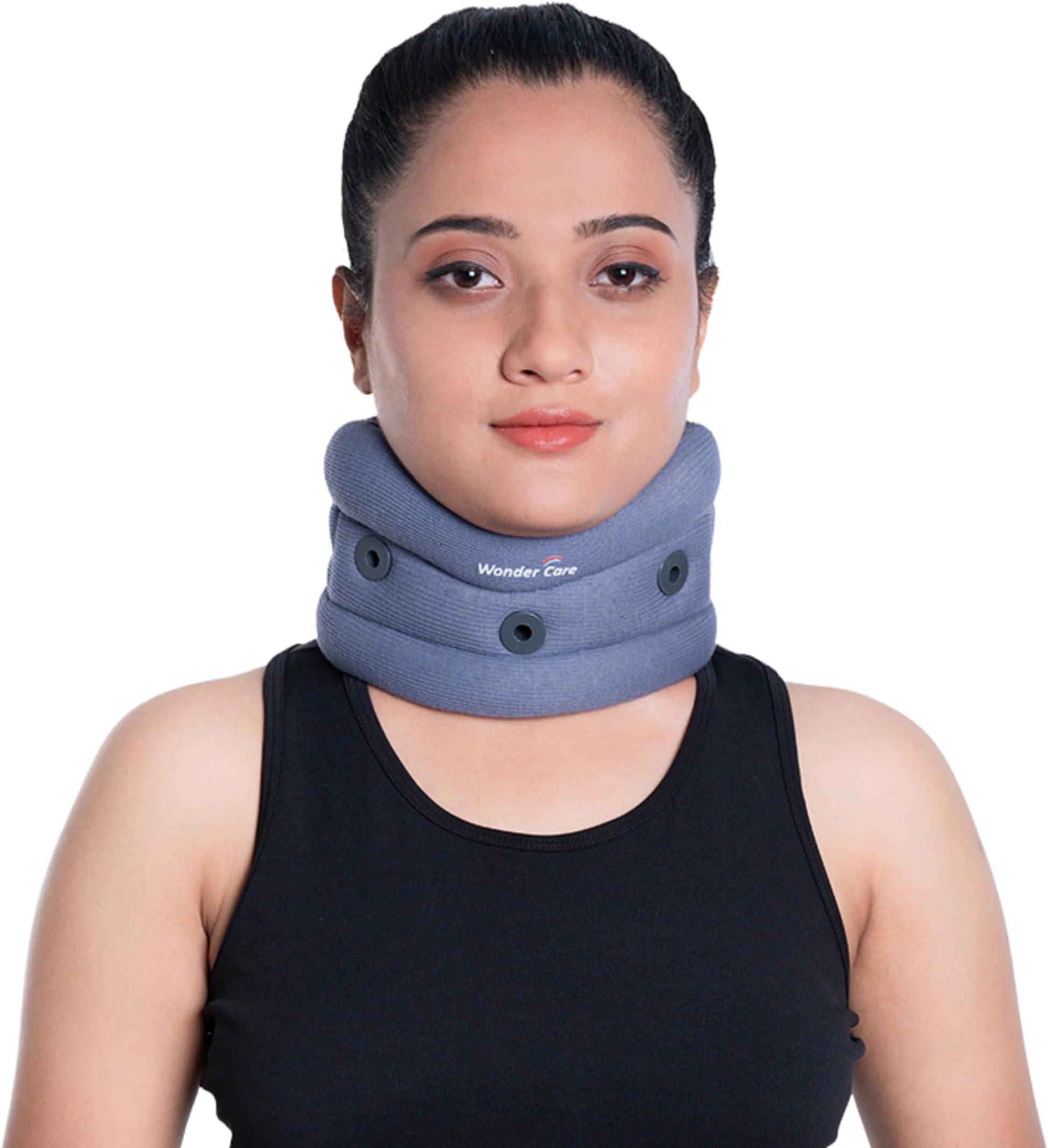 Wonder Care Soft Neck Brace for Neck Pain and Neck Collar For Neck Support Cervical Collar Grey_Small