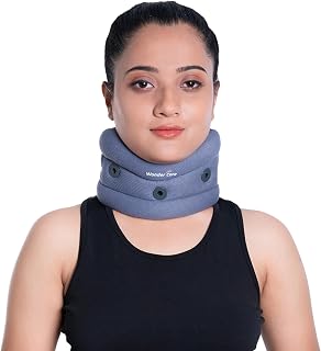 Wonder Care Neck Brace for Sleeping Cervical Collar Adjustable Neck Support Brace Relief Cervical Spine Pressure Ideal for Travel, Office Workers & Neck Injury Recovery, Small