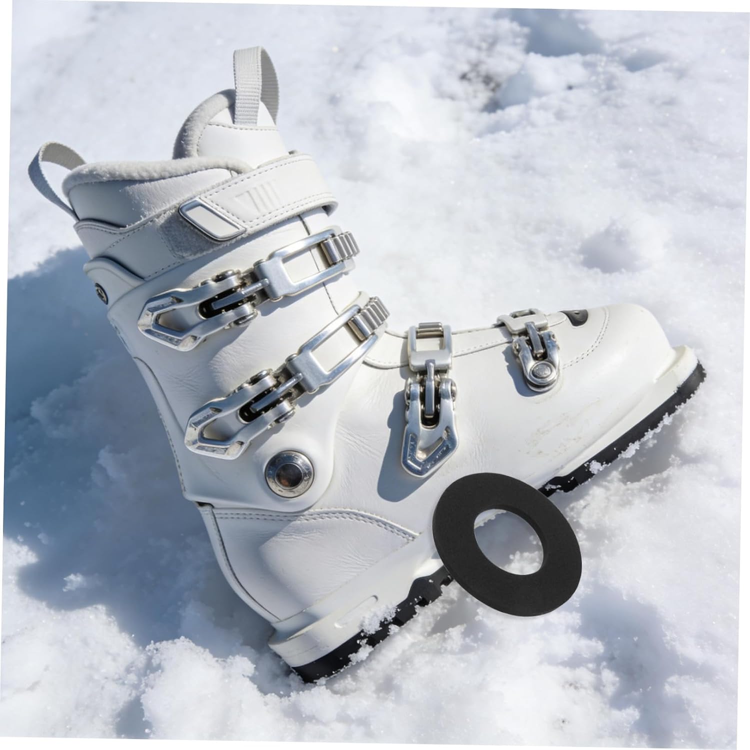 10pcs Ski Ankle Boot Pads Self-Adhesive Eva Foam Padding for Snowboard and Ski Boots, Ankle Bone Protection with Stable Performance in Cold Weather, for Winter Sports and Skiing