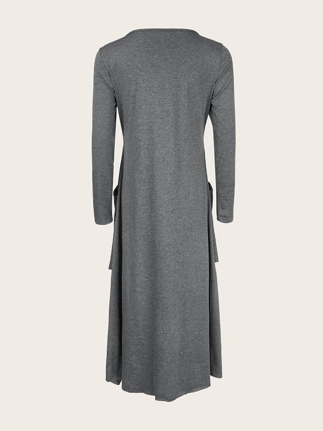 Womens Wedding Guest Maxi Dresses 2024 Fall Swing Ruffle Dress Irregular Hem A Line Flowy Long Sleeve Tiered - Image 6