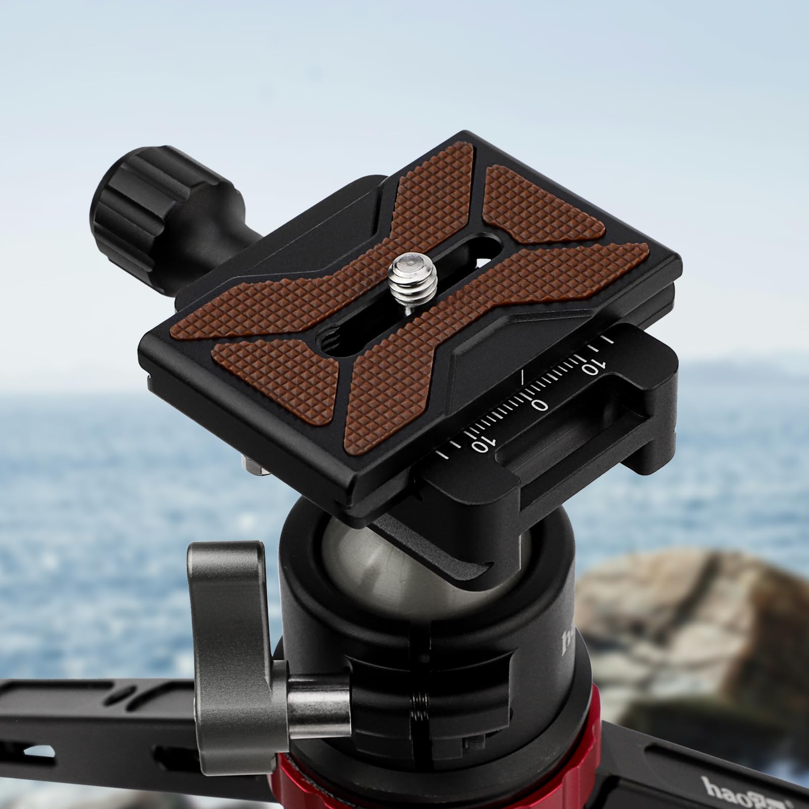 Leftfoto 60mm Arca Swiss Metal Universale Macchina Fotografica Piastra di Sgancio Rapido Adatto Arca Tipo Morsetto per DSLR Camera Treppiede Testa a sfera