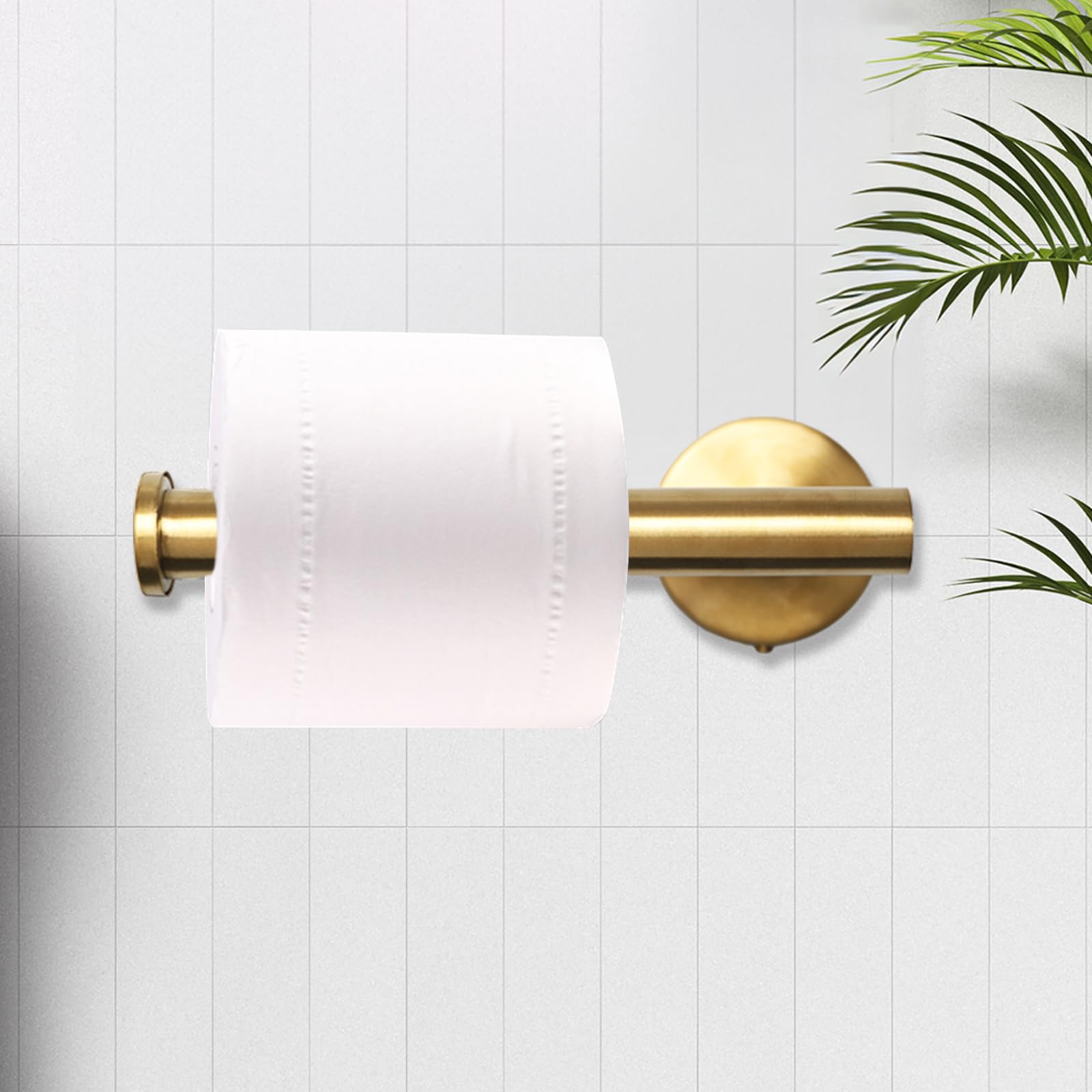 Badezimmer-Set In Gold – 5-teilig: Handtuchstange (61 Cm), Ring, Halter & 2 Haken – Aus Edelstahl SUS304, Einfach Montiert