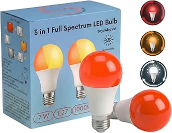 Toys4Boys Bombilla LED Roja E27 para dormir