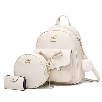 ショルダーバッグ・ポシェット Mini Prism Bag in Ivory Leather/Faux Fur Manu Atelier Mini Prism Bag in Ivory Leather/Faux Fur