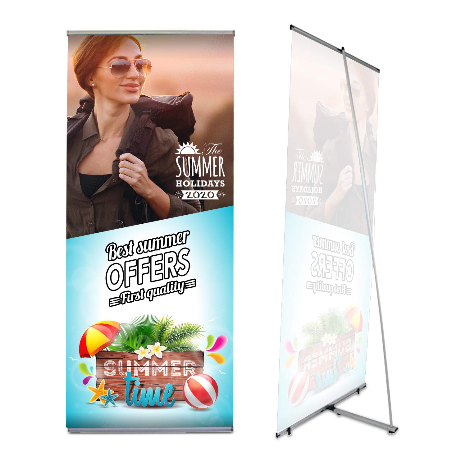BannerBuzz EZ Extend - Soporte Vertical De Tela Para