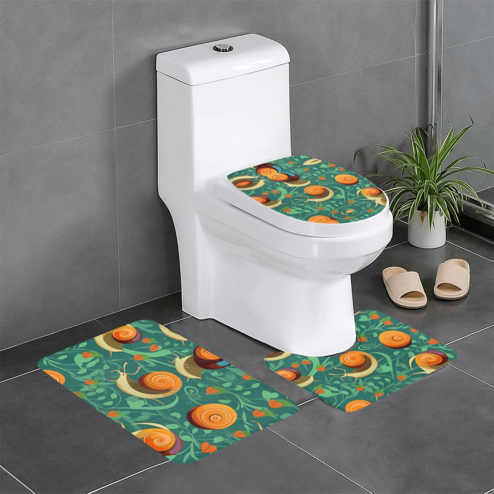 Tapis de contour et tapis de salle de bain ovale rectangulaire antidérapant