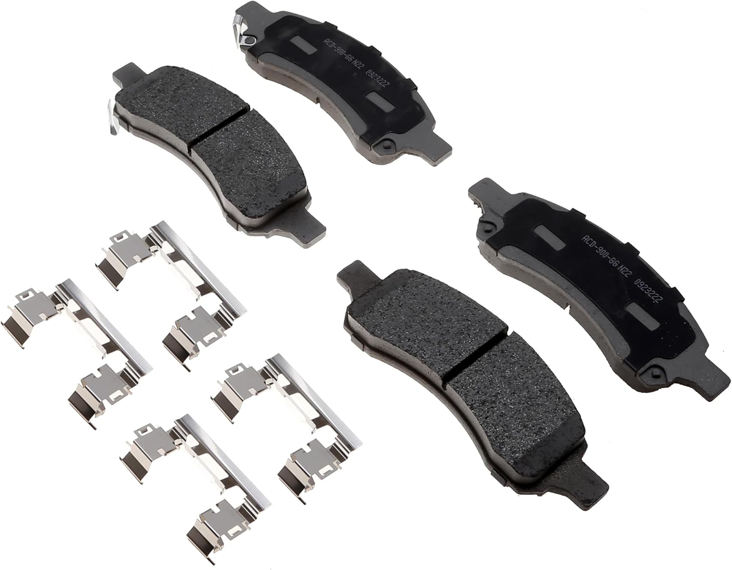 ACDelco Silver 14D1169CHF2 (19431127) Ceramic Front Disc Brake Pad Set with Clips