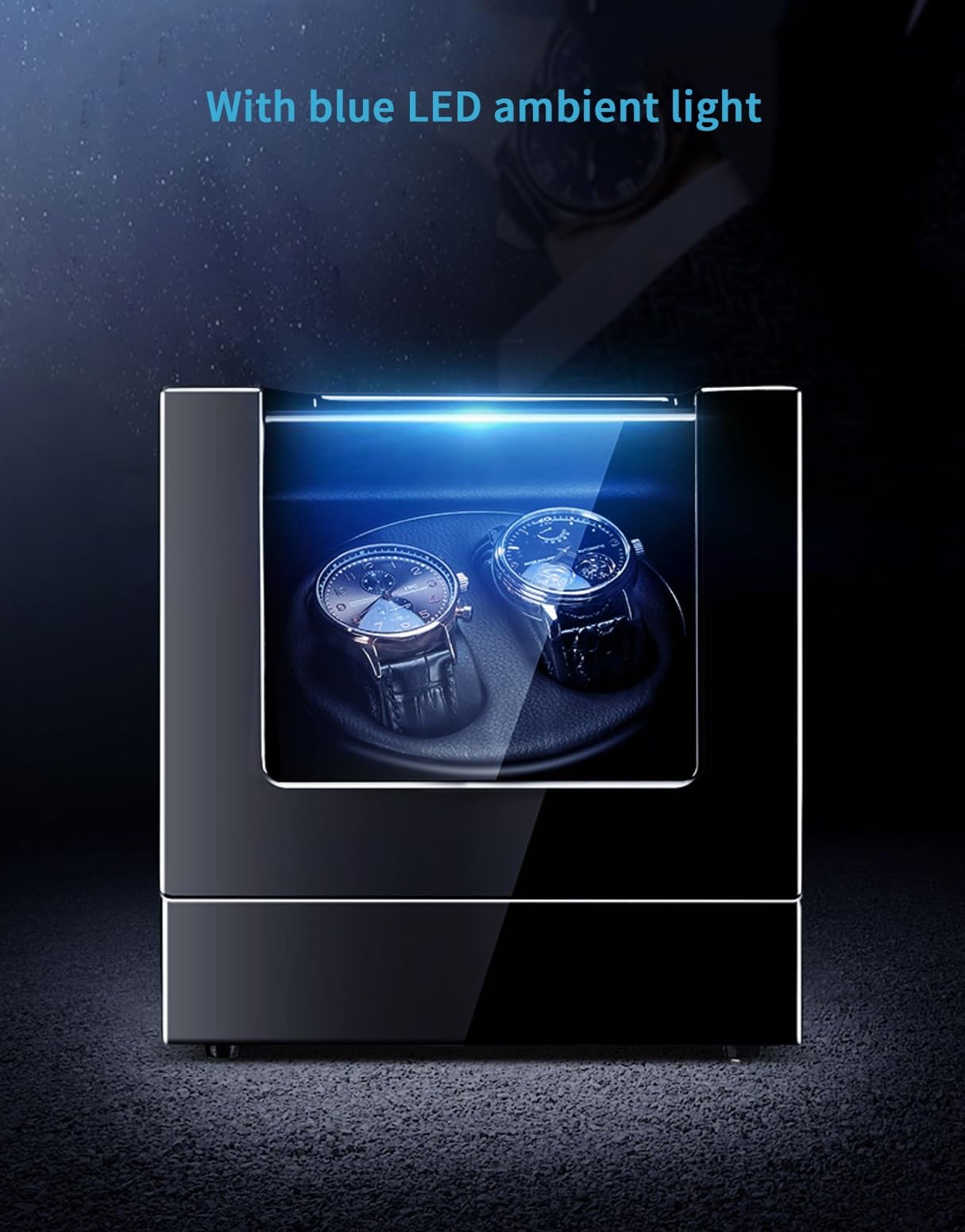 Rotomat do 1 zegarka automatycznego, cichy silnik, oświetlenie LED
