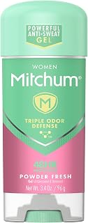Mitchum Women Gel Antiperspirant Deodorant, Powder Fresh, 3.4oz.