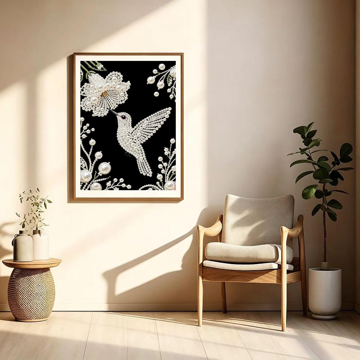 5D Diamond Pearl Painting Kits for Adults,Diamond Art Kits for Hummingbird image 5