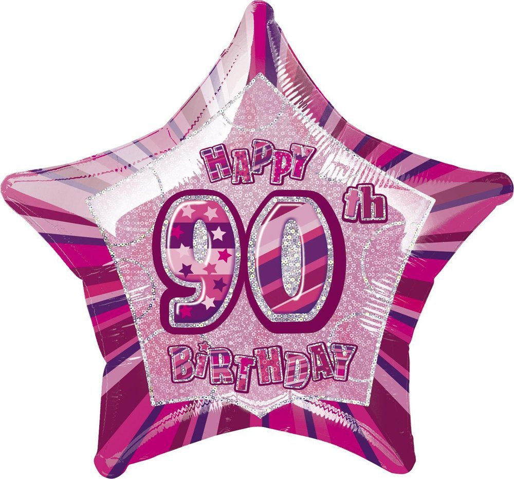 Unique Party 92068 - 9ft Foil Glitz Pink Happy 80th Birthday Banner — view 32