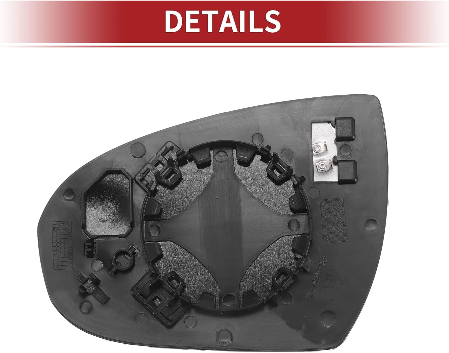 ACROPIX Car Rearview Right Passenger Side Mirror Glass for Hyundai Tucson 2016 2017 2018 2019 with Backing Plate - Pack of 1