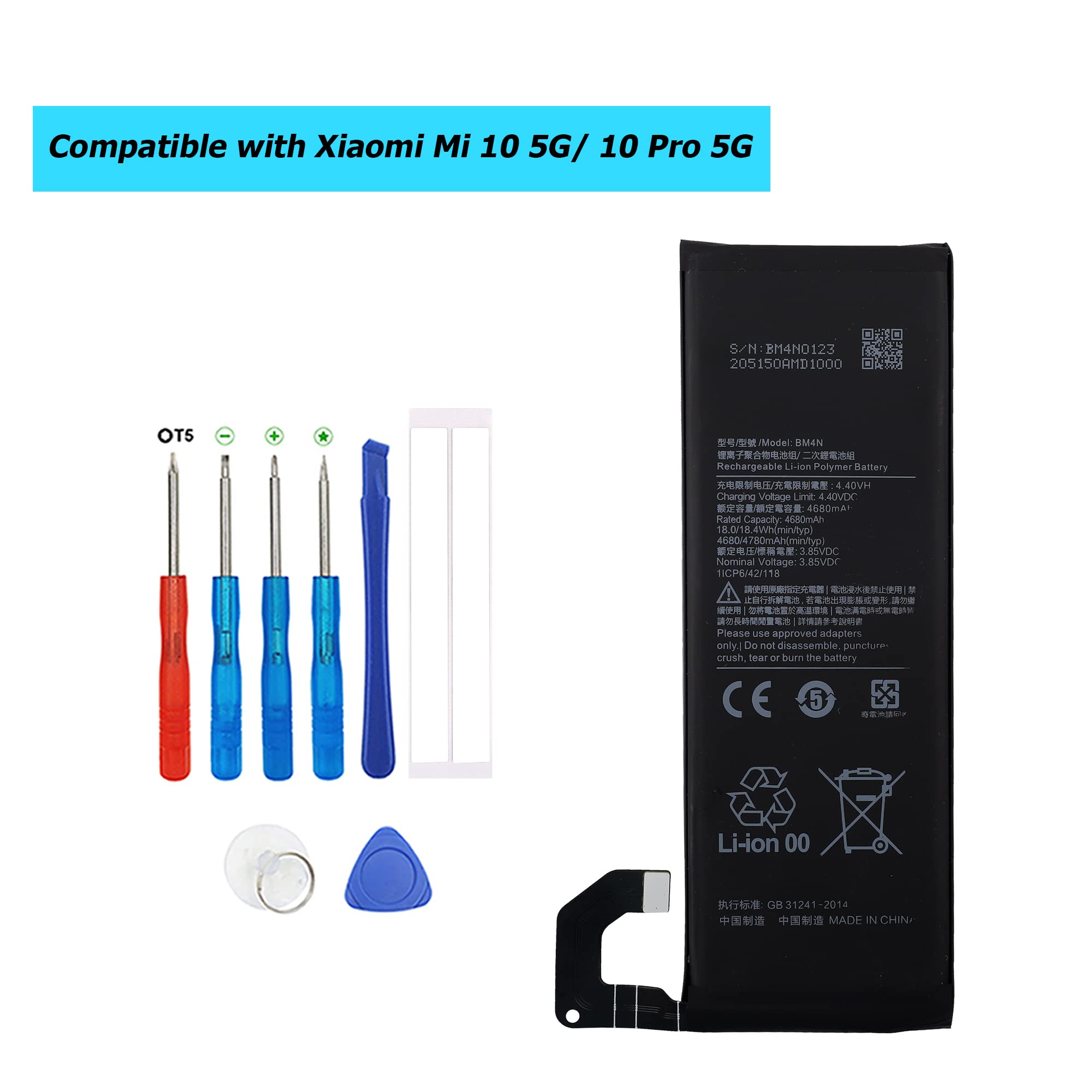 Vitre Arrière Cache Batterie Pour Xiaomi Mi 10 5G - Multicolore - Neuf Générique