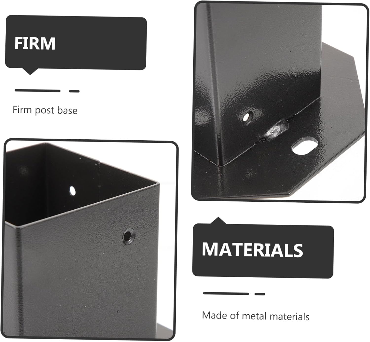 TEHAUX Mailbox Bracket Base Protector Heavy Duty Wooden Post Support for Decks Fences Mailboxes Durable Design for Use for Home Garden Applications