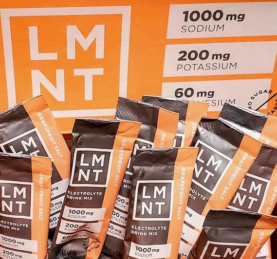 LMNT Zero Sugar Electrolytes - | Drink Mix | 30-Count (30 count, Grapefruit Salt)