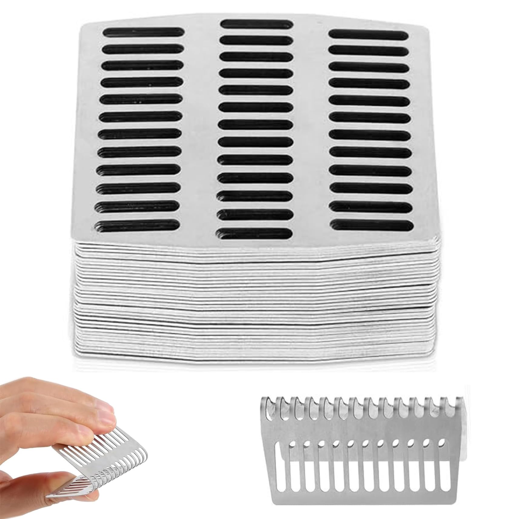 Couvercle trou évacuation inox durable pour mur brique anti-rongeurs x25